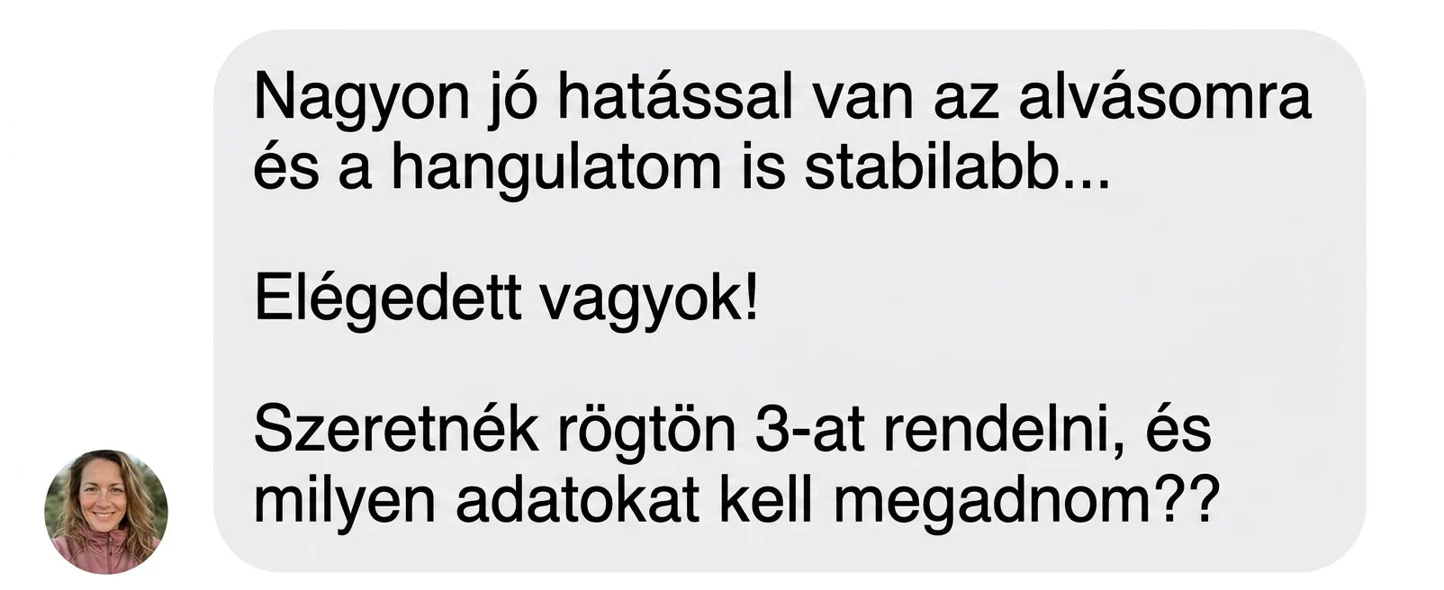 Ügyféltől érkezett üzenet